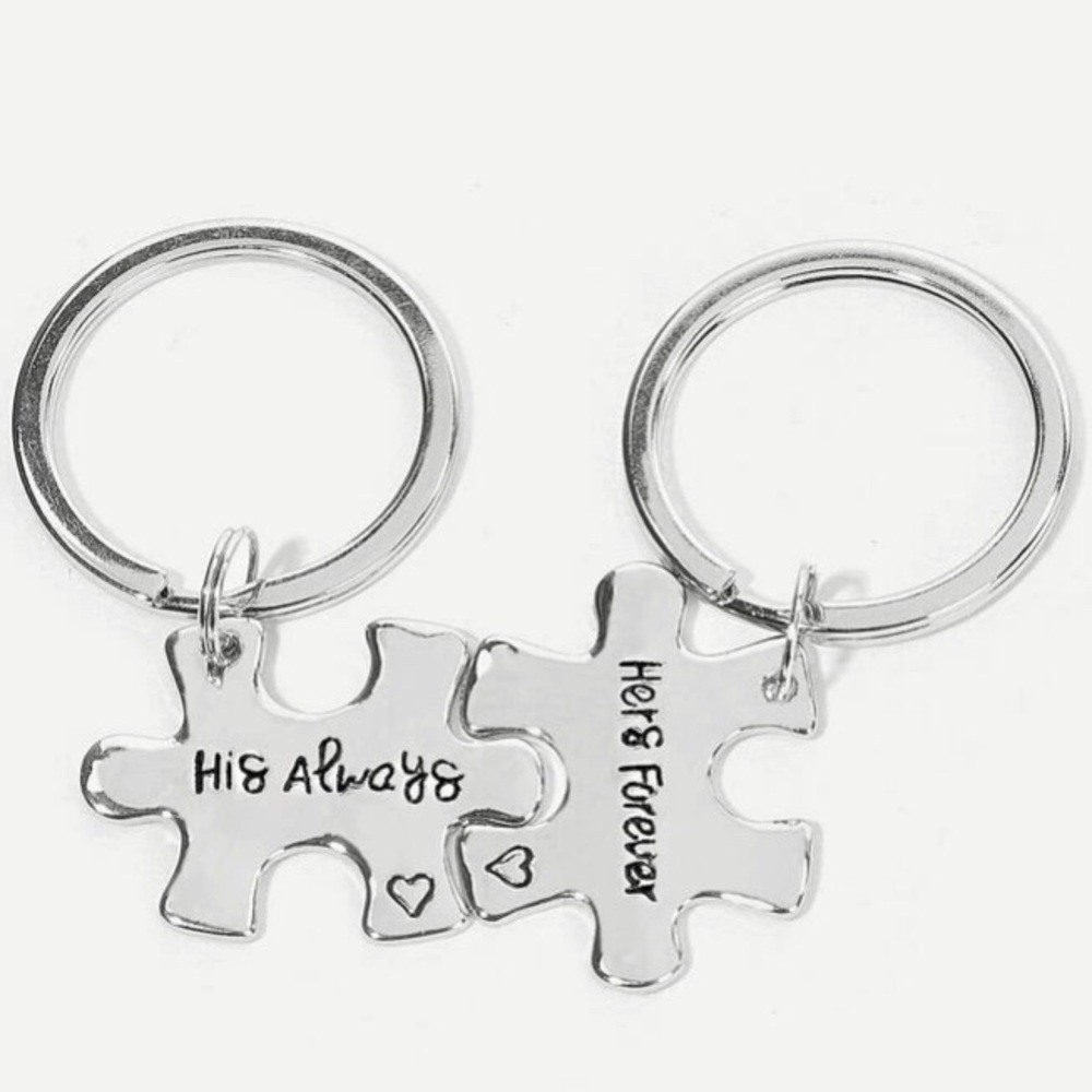 Couples Puzzle Keychain-2 pack